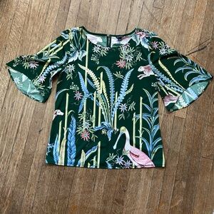 Ann Taylor Botanical Print Blouse